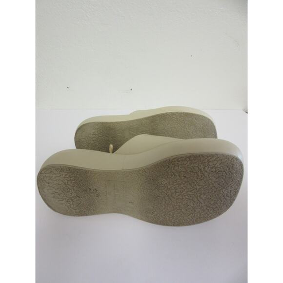 ZARA Beige Platform 39 Slip On Slides Open Toe Sandals - Picture 9 of 9